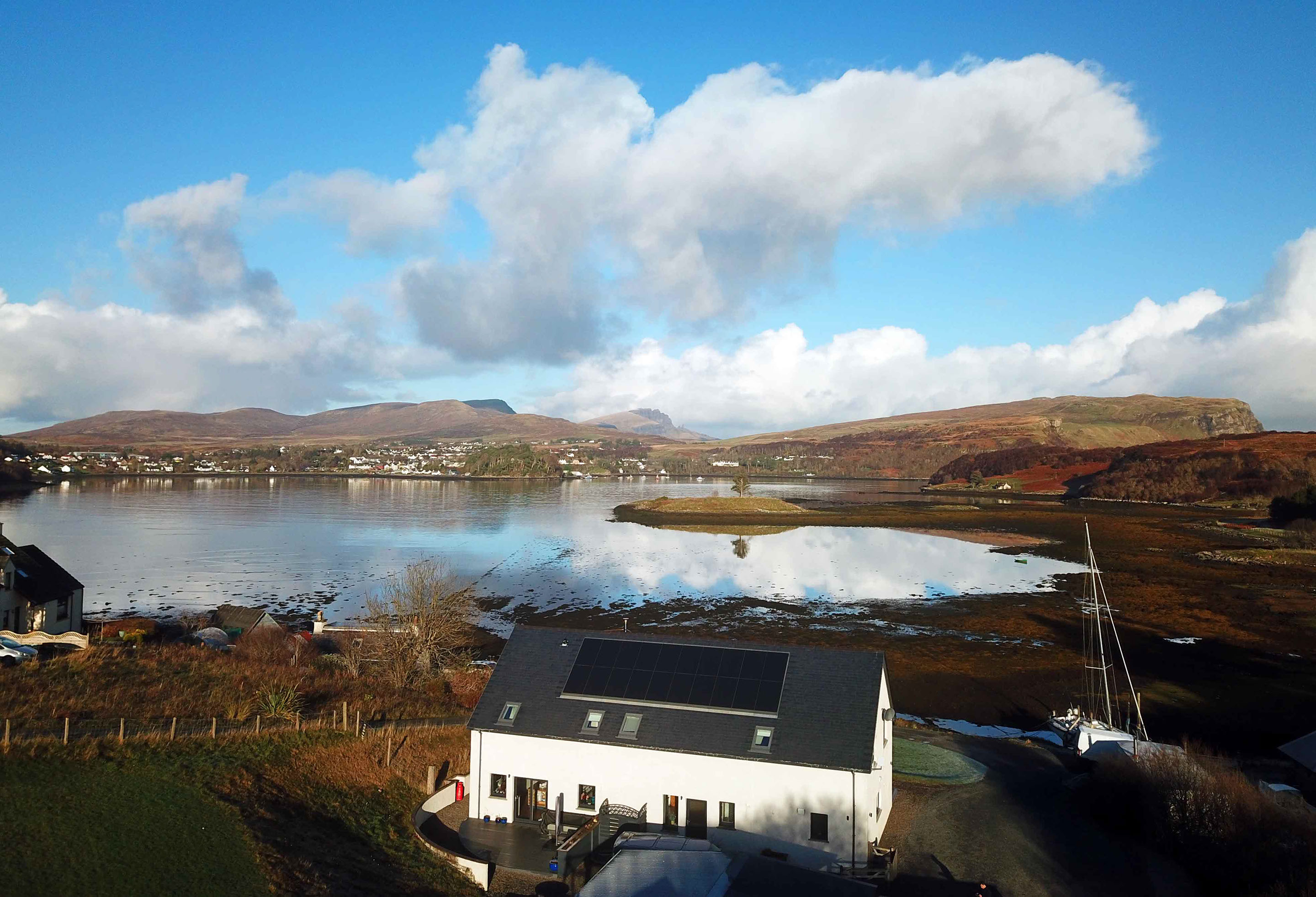 Scorr House self catering accomodation is located near Portree on the Isle of Skye