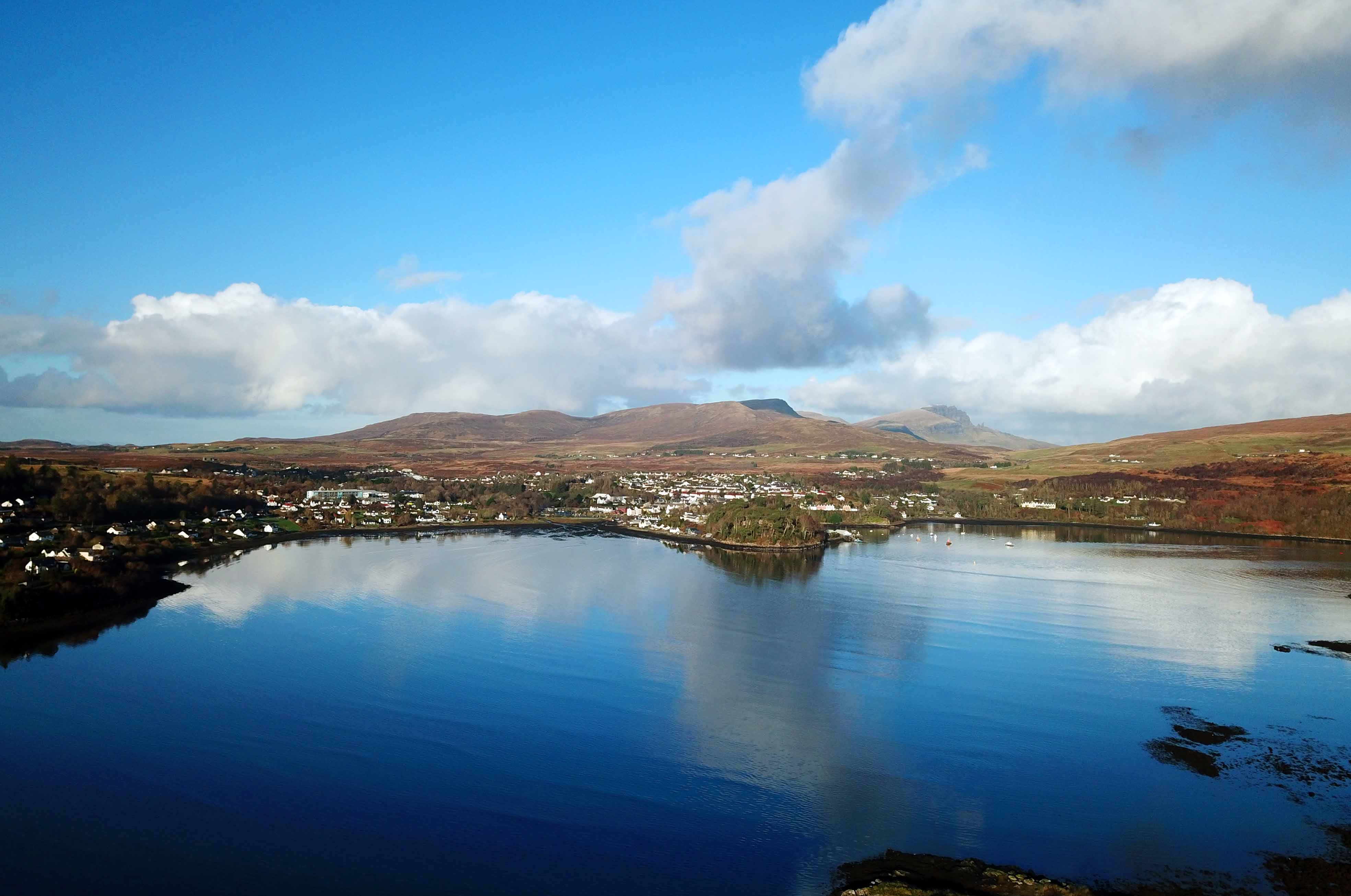 Stay at Scorr House self catering accommodation near Portree with sea and mountain views